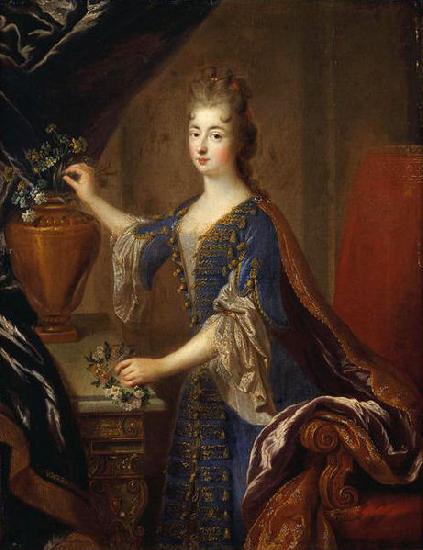 Francois de Troy Portrait of Marie Anne de Bourbon oil painting image